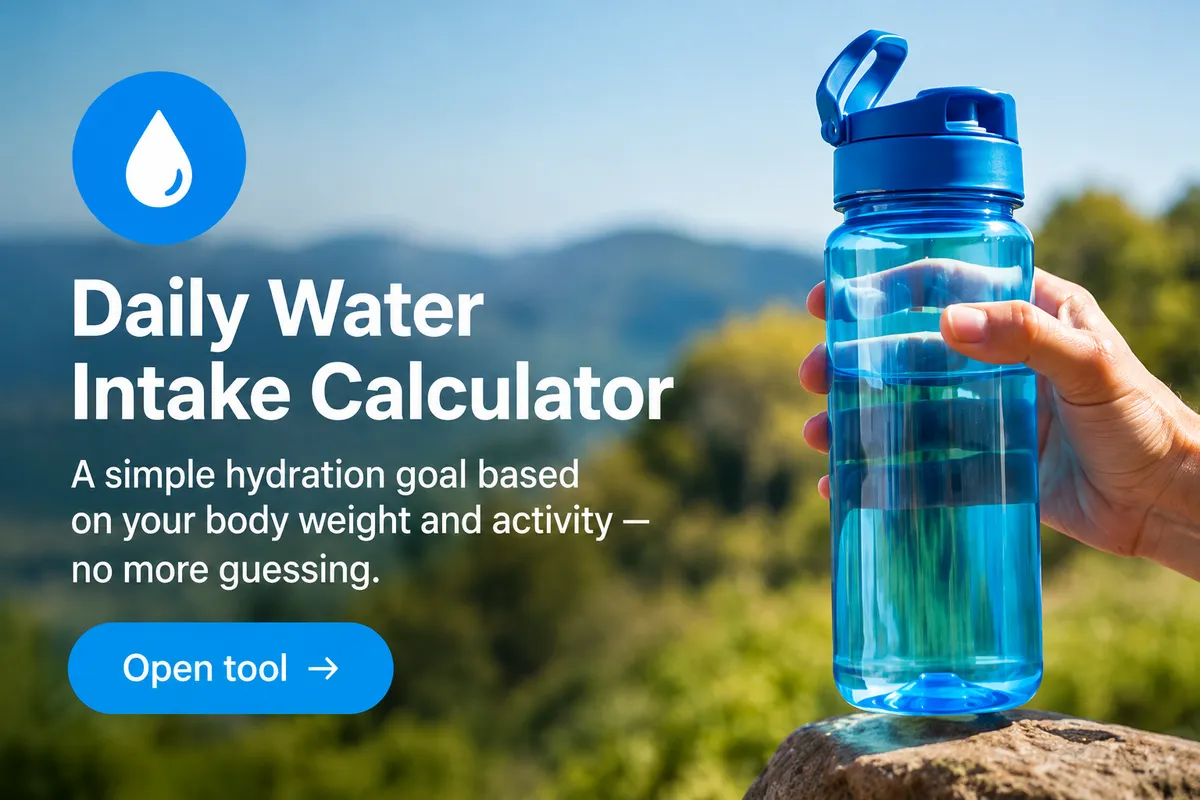 Daily Water Intake Calculator